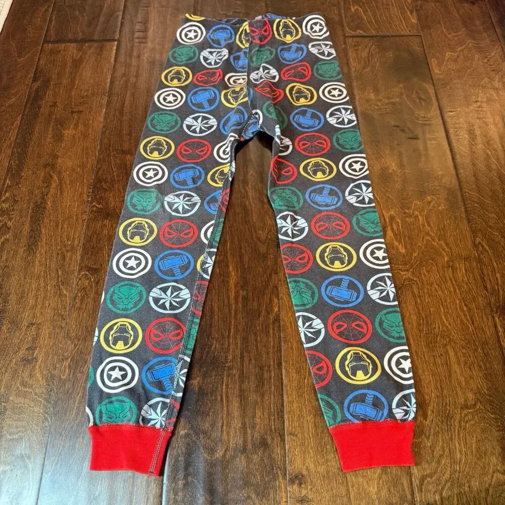 Hanna Andersson Disney Marvel Avengers Icons Kids Long John Pajama Set size 6-7